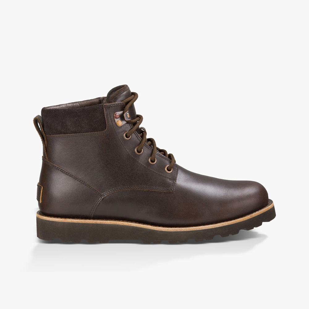 Bottes Classic UGG Seton Tall Homme Chocolat Soldes 194QPKYX